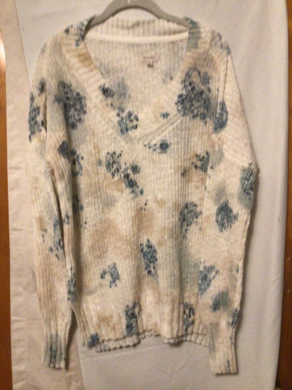 Pilcro loose knitted pastel printed daily summer use  light weight  sweater top
